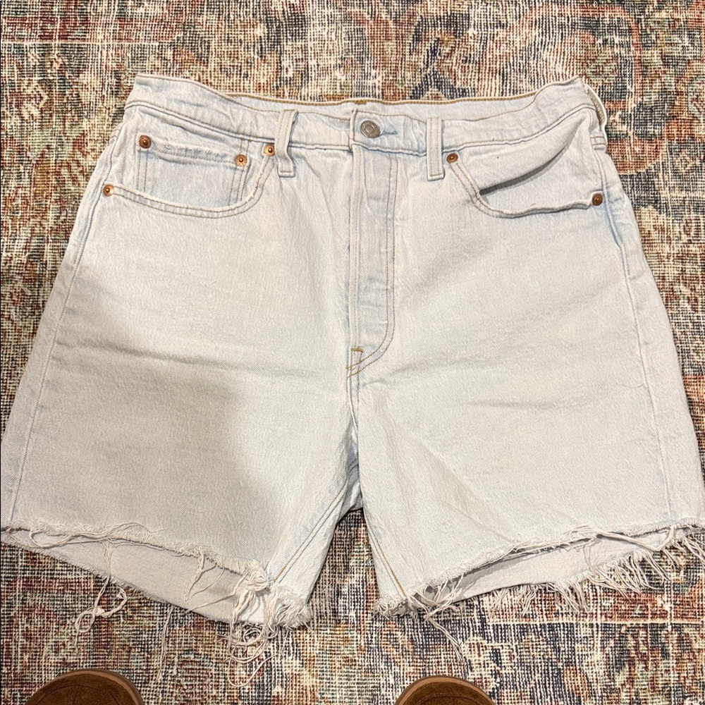 Levi's 501 Light Blue Jean Shorts